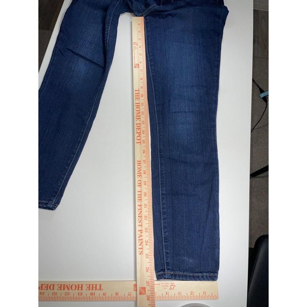 PAIGE mid Rise Skinny Hoxton Ankle Jeans W/28 Blue Hartmann Dark Wash - Picture 10 of 16